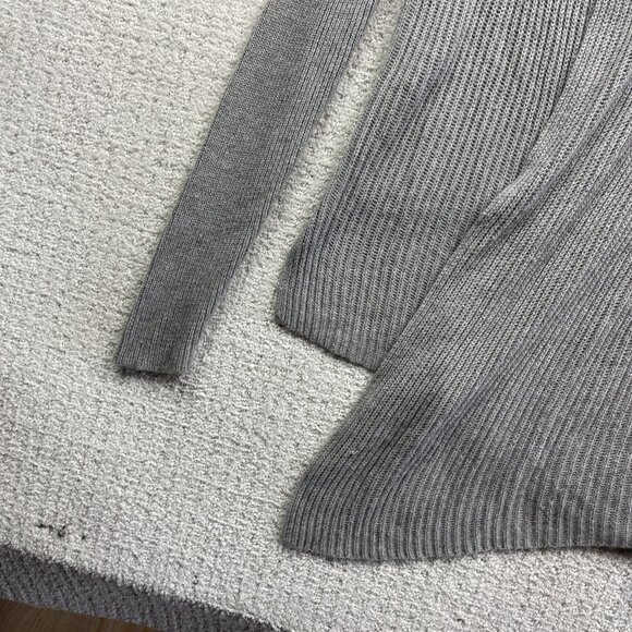 Banana Republic Cardigan Shawl Open Front Ribbed Knit Womens Sz Small Grey - Picture 3 of 12
